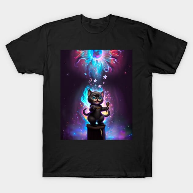 Kittens At Work - Wizzard T-Shirt by seekingcerulean